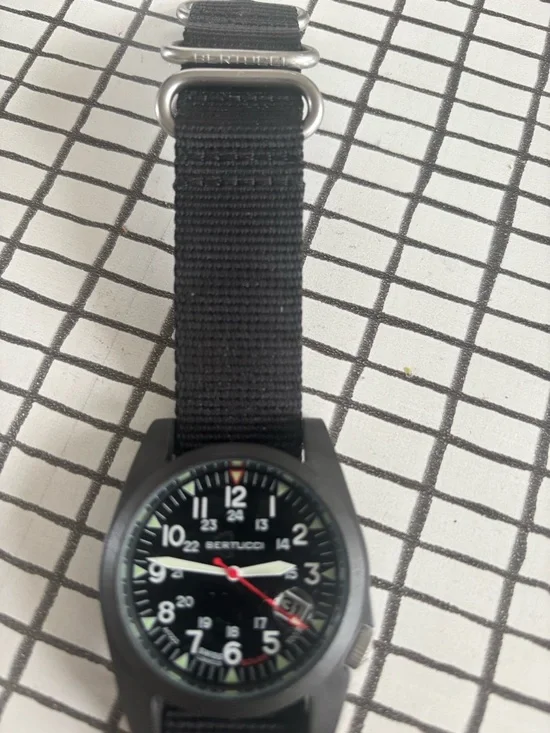 Men's Bertucci Solar Field Watch with Black Nylon Strap - Picture 3 of 5